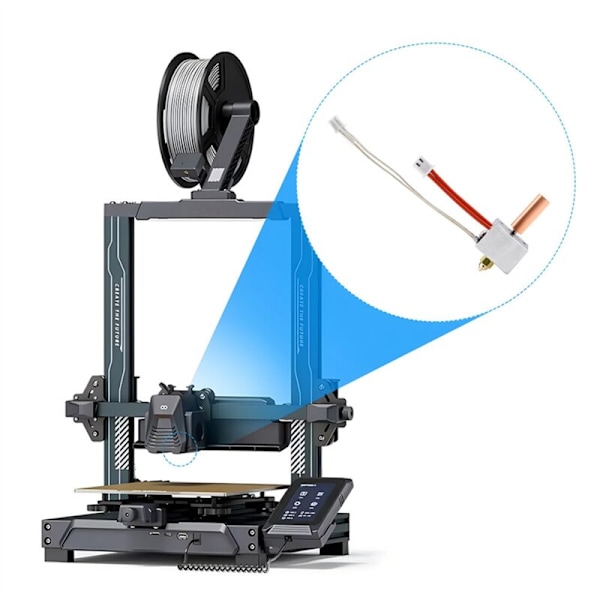 3D-skrivar Hotend Kit Neptune 4/4 Pro, Full Metal Montering med Munstycke, Officiella Skrivartillbehör