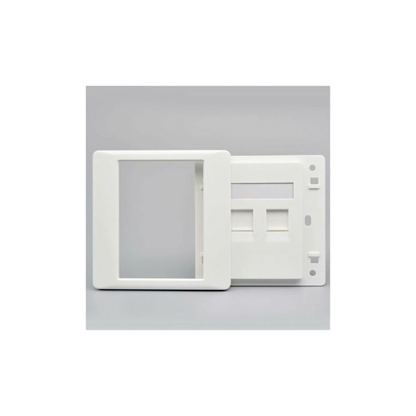 CAT6 Gigabit Nätverksvägguttag Hona till Hona - Dubbel Pass RJ45 LAN - Rakt Internet Strömuttag (86x86mm, 1 st)