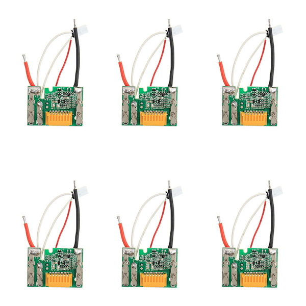 6 st Li-Ion Batteri PCB Skyddskort Laddning för 18V 3Ah 6Ah Bl1830 Bl1815 Bl1845 Bl1860 Bl1850