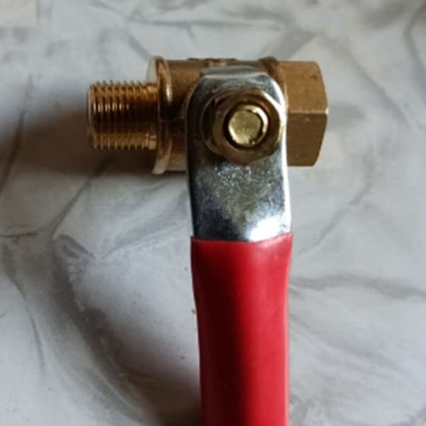 Lille messingkugleventil 1/2 tommer/han gevind messingventil montering kobberrør montering kobling adapter 10 stk