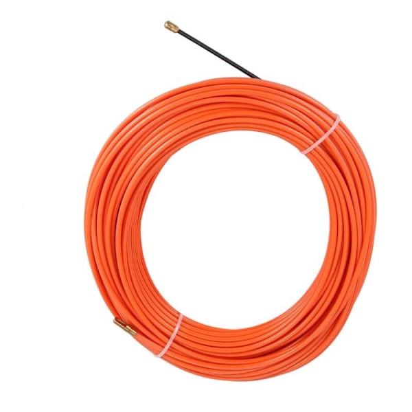 4 mm 30 meter orange ledningsdragare nylon elektrisk kabel dragare dragfjäder fiskband tråd