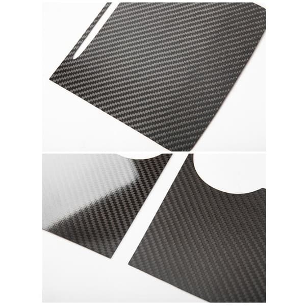 Til Model 3 y 2021 Center Console Cover Sticker Ægte Fiber Central Control Panel Patch Beskyttelse Blank