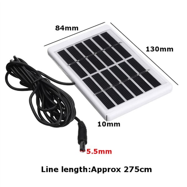 3X 6V 1.2W Polykristallin Solpanelcellmodul Hållbar Vattentät Nödkälla för Camping