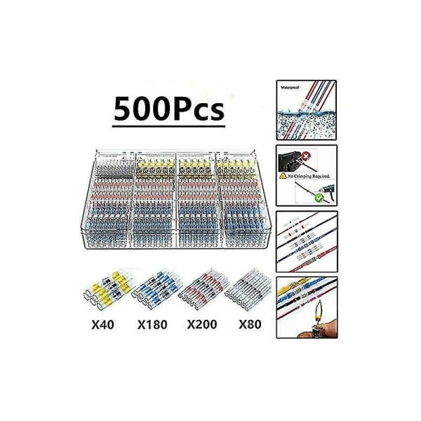 500 st Elektriskt tennlödningsvärmekrymprör, Maidodo-tätning