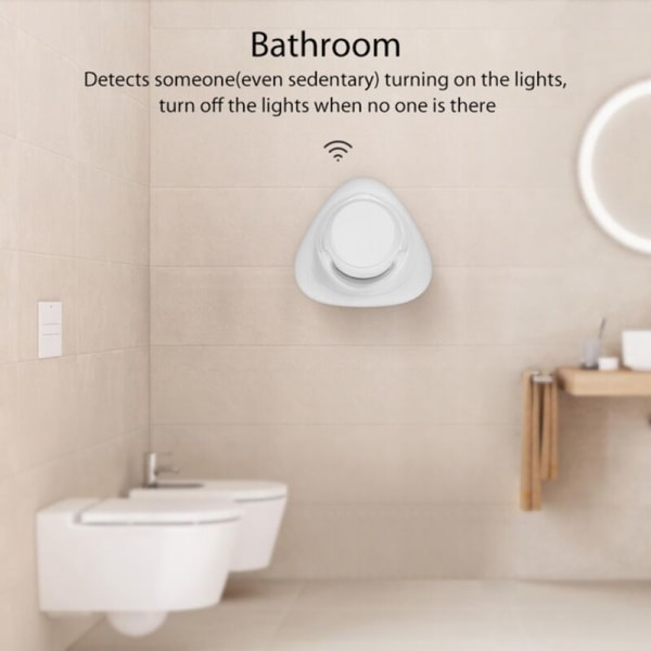 Tuya Zigbee WiFi Smart Human Body Sensor Radar Detector 24GHz Mikrovågsrörelsesensor Trådlös Människonärvarodetektor