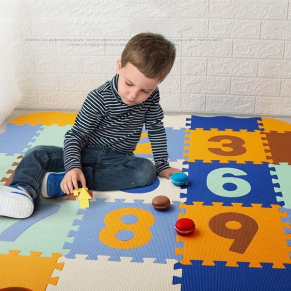 25 kappaletta lasten digitaalinen sarja ryömintäpalapelin matto Eva-vaahtomuovinen kolmiulotteinen lattiamatto liitosympäristönsuojelu
