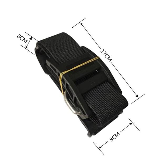 2X Dykke Tank Band Scuba Dykking Rem Cam Stropper Luftflaske Bcd Fiksering Dykker Ryggplate-A