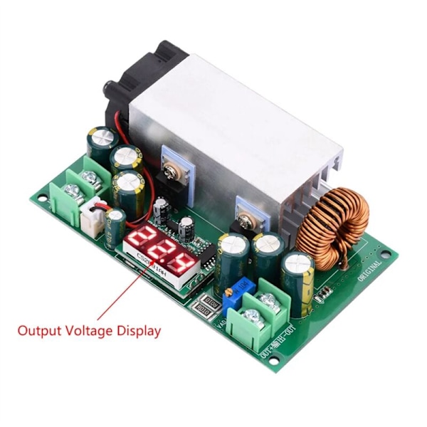 600W Høy Effekt DC-DC Justerbar Step-Down Strømforsyningsmodul med Spenningsvisning Buck Konverter 12V-75V til 2.5V-50V