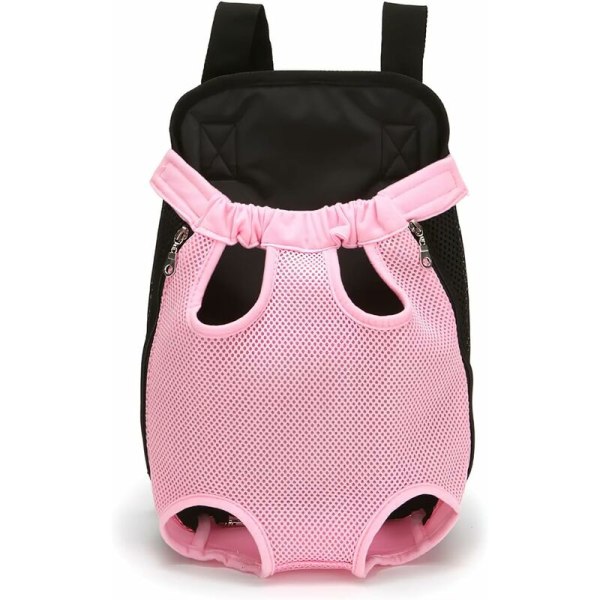 Pet Backpack, Adjustable Pet Backpack, Dog Travel Bag, Pet Carrier with Ventilated Design(M, Pink)