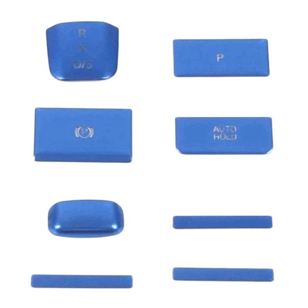 för Golf 8 MK8 2020 2021 Aluminium Central Control Gear Stick Handbrake Switch Button Cover Stickers Blå