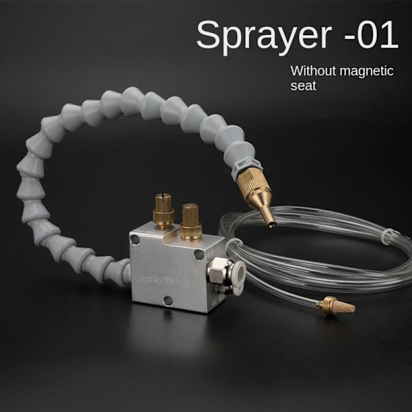Væske smøring spray system tåke kjøling CNC dreiebenk fresing bor gravering maskinverktøy for 8mm rør kjøling uten magnet