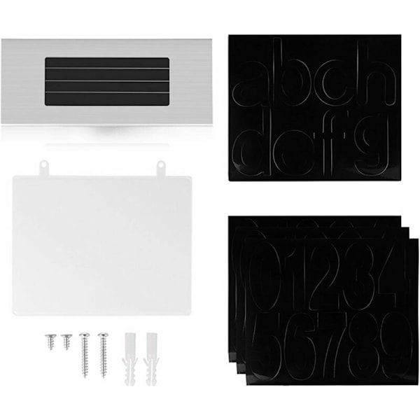 LED-adressskylt LED Solcellsdriven Dörrskylt Vägglampa Nummerlampor Hem Dörrlampa Rostfritt Stål Hus Vattentät Utomhus Trädgård Gräsmatta Dekoration