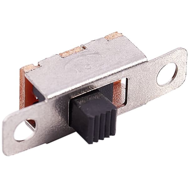 5 stk. x On-Off 2 Position SPDT 1P2T Panel Mini Slide Switch Lodde Lug SS12F15G3