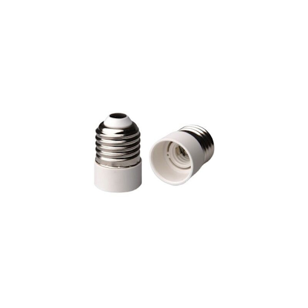4x Sockeladapter - E27 till E14 Sockelomvandlare - E14 Bas Lampfäste Adapter för LED Halogenlampa