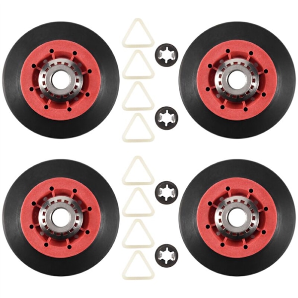 4 stk. 8536974 Tørketrommelrull for , - Erstatter 8536974, 8536973, W10314171, WPW10314173, PS11752609