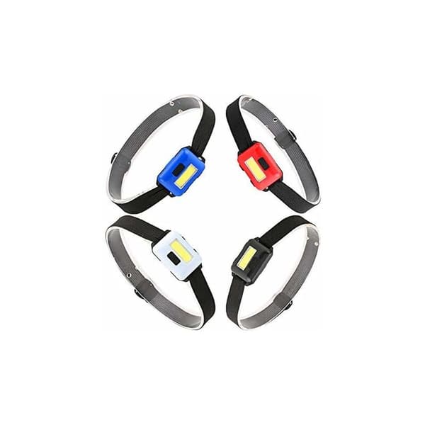 COB LED Hodelykt Hodelykt 3 Moduser Regntett Hodelykt Hodelykt for Utendørs Camping Fiske Blå-Solrik