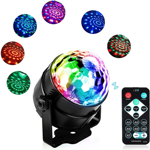 LED-lavavalo kaukosäätimen kiinnike pieni magic tuulettaa sinua värikkäät kristallilaser KTV tunnelma pyörivät disko valot