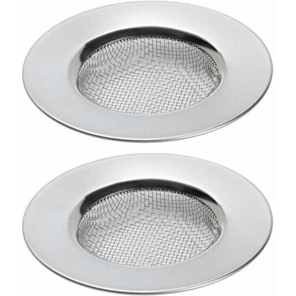 2 Pakke Håndvask-Si, Brugbar i Bruser, Badekar eller Køkkenvask - 3 Tommer (7,6 cm) Aftapningsfiltre