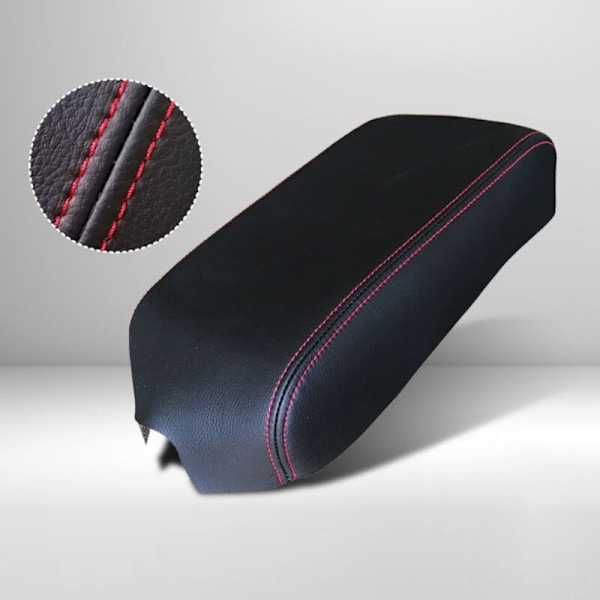 Til 2012 - 2017 Bil Mikrofiber Læder Konsol Armlæn Panel Dæksel Beskyttende Trim Sort