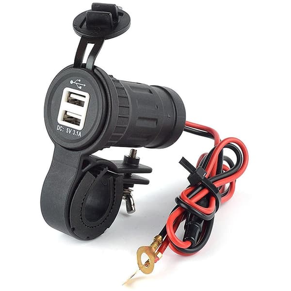 Universal 12V-24V Vanntett Bil Båt Dual USB Strømuttak