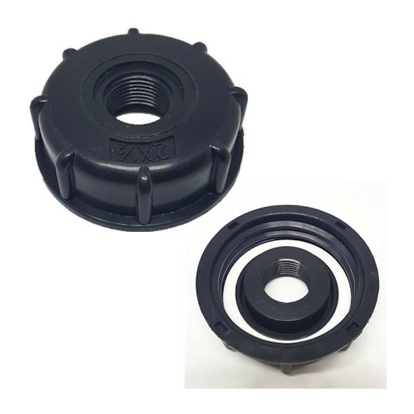 IBC-adapter s60x6 plugg för 1000 liters tank, 1/2 tum