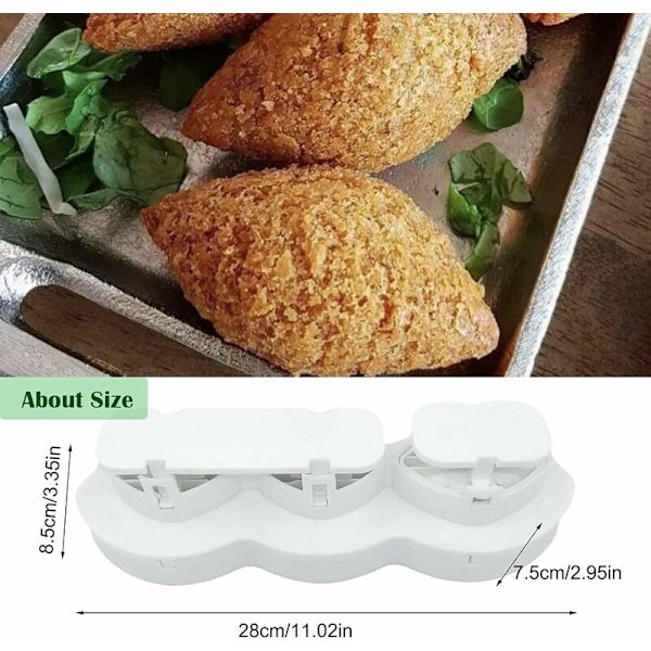 Köttbullsmakare, Hemmagjord köttfärslimpa, Manuell fiskfärslimpa, Köttbullsform, Kökspressverktyg för att göra stekt Libbeh-Fe