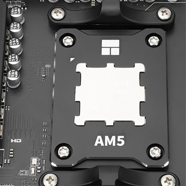 AMD AM5 -prosessoreilleilleille tarkoitettu CPU-runko, monitoiminen ja käytännöllinen kannettava jäähdytyskotelo, musta