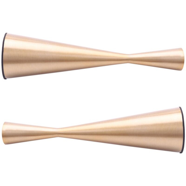 Tilspidset lysestage, metal, timeglas, passer til standard lysestage diameter
