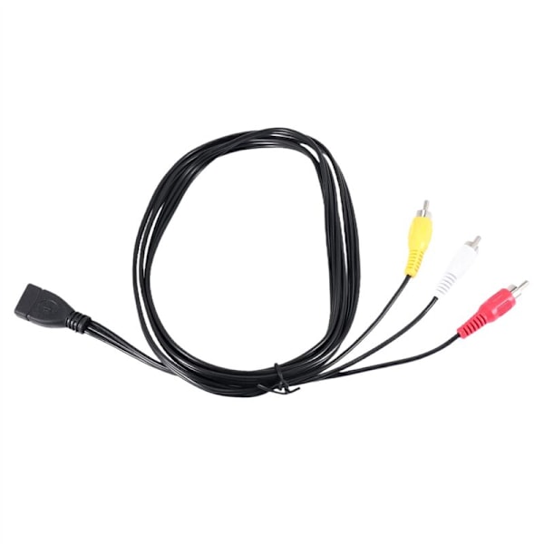 1,5 m USB Yksi kolmelle Phono AV-kaapeli PC:lle TV:lle Aux Audio Video Adapteri
