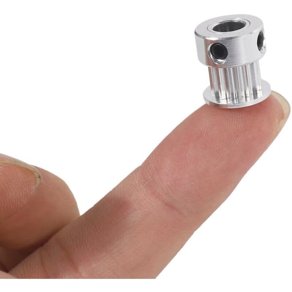 Aluminium GT2 16 tænder 6mm boring synkron remskive flanget synkron remskive til 3D-printer