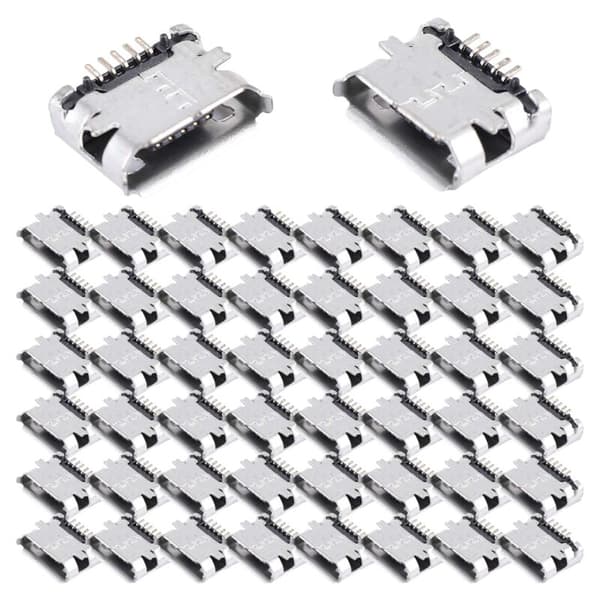 50 kpl PCB SMT -USB Type B 5-nastainen liitinadapteri