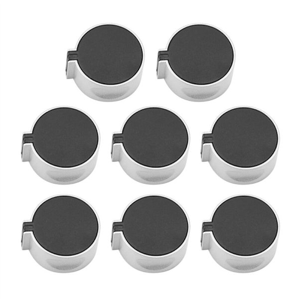 6 stk. komfyr knotter erstatning 8mm D skaft kontrollbryter knotter for komfyr ovn gass hob brytere adaptere