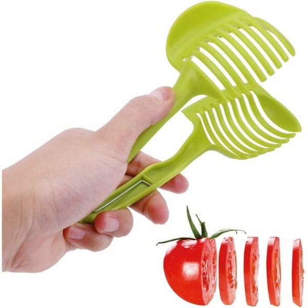 Multi-function creative gadget kitchen tool, fruit slicer, kitchen utensil, bread clip, tomato slicer, Sunny