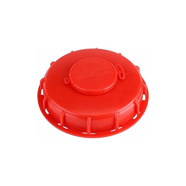 IBC-tanklock, IBC-lock för vätsketank, röd plast 163 mm