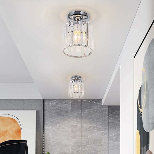 Modern Mini Kristall Taklampa Chandelier Taklampa Hängande Kristall Armatur för Kök, Ö, Matplats, Hall, E26,S