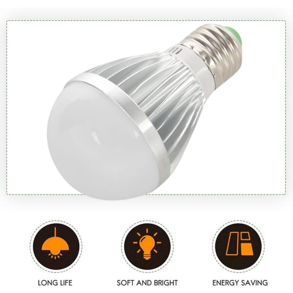 E27 5w 12v Høy Effekt Hvit LED Pære