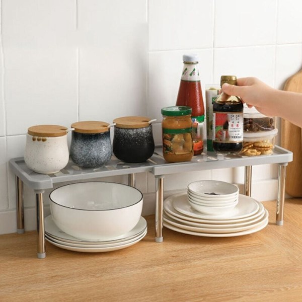 Retractable Kitchen Shelf Multi-Purpose Layered Storage Spice Rack