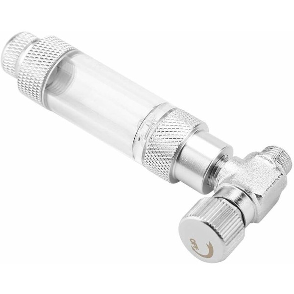 Akvarie nåleventil for akvariesystem CO2-regulator (enkelt hode trimventil + tilbakeslagsbobleteller, 3)