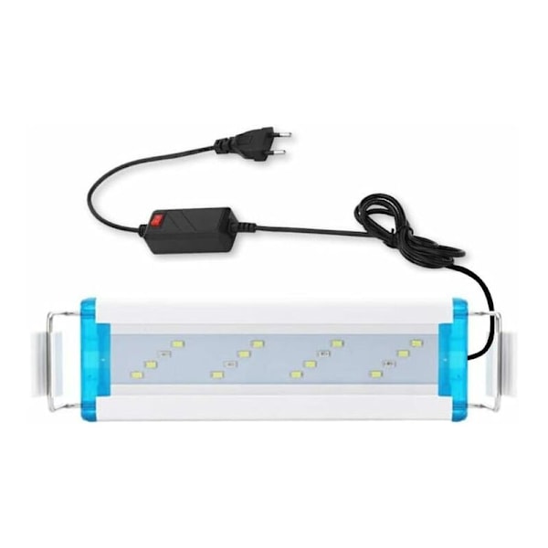 LED-akvariebelysning, LED-akvarielampe, 18-58 cm meget tynd LED-lampe til akvarium til belysning