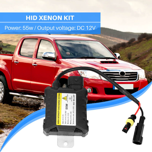 55W HID Bi Xenon Ballast 12V Digital Slim Fast Bright Elektronisk til H1 H3 H3C H4-1 H4-2 H7 H8 9005 9006