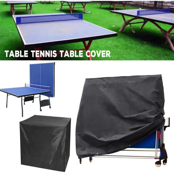 Beskyttende deksel for ping pong bord 210D Oxford 165x70x185cm Svart