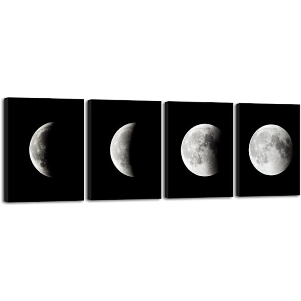 Moderni Canvas-taulut Venytetty Taideteos Abstrakti Avaruus Mustavalkoinen Kuvat Valokuvamaalaukset Canvas-seinätaidetta Koti- ja Toimistokoristeluun