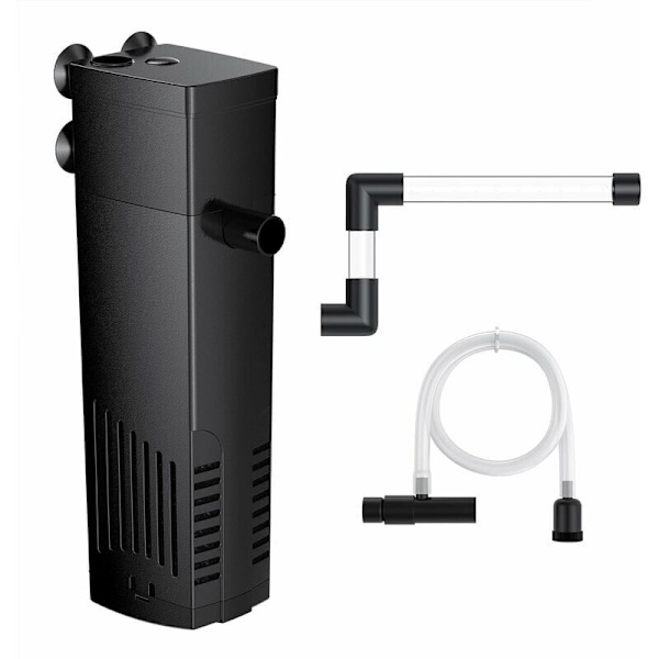Akvarium Internt Filter, Pumper og Filter for Ferskvann eller Saltvannsakvarium, Skilpaddeakvarium, 20 til 40L