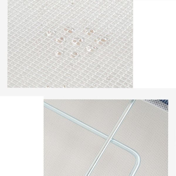 66L Fällbar Klädförvaringslåda Garderobsarrangör PVC Transparent Metallram Resväska Behållare A