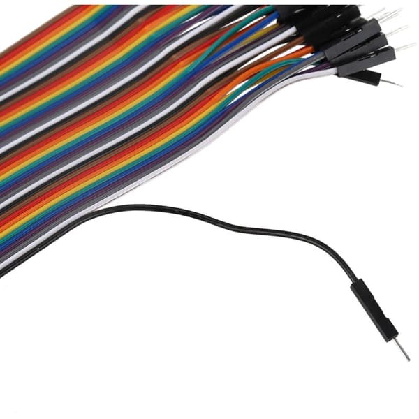 40 stk 20 cm 2,54 mm han-til-kabel-forbindelse til breadboard