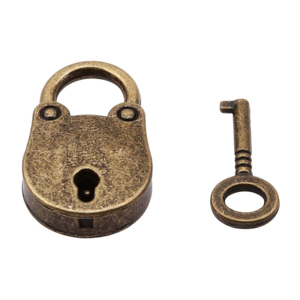 Nøgle hængelås Vintage U-formet hængelås Guld