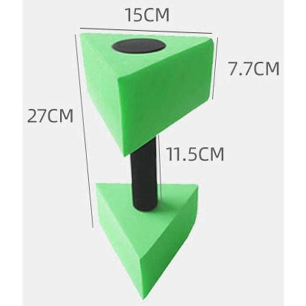 2 stk. serie EVA triple bend flydende håndvægte til vandgymnastik fitness svømmeøvelser håndvægte
