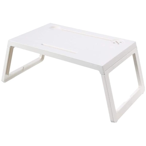 Foldable Laptop Table for Bed,Bed Laptop Trays,Laptop Trays for Eating and Laptops (White)