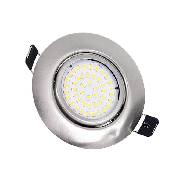 LED Inbyggda spotlights 3st Justerbara Runda 5W Ultratunna Kalla Vita 6000K 500LM 230V IP44 Inbyggd Takbelysning för Badrum, Kök, Vardagsrum