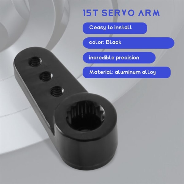 2 st metall 15T servoarm servo passar ES08MA servo för Axial SCX24 1/24 RC bil uppgraderingsdelar på ,1
